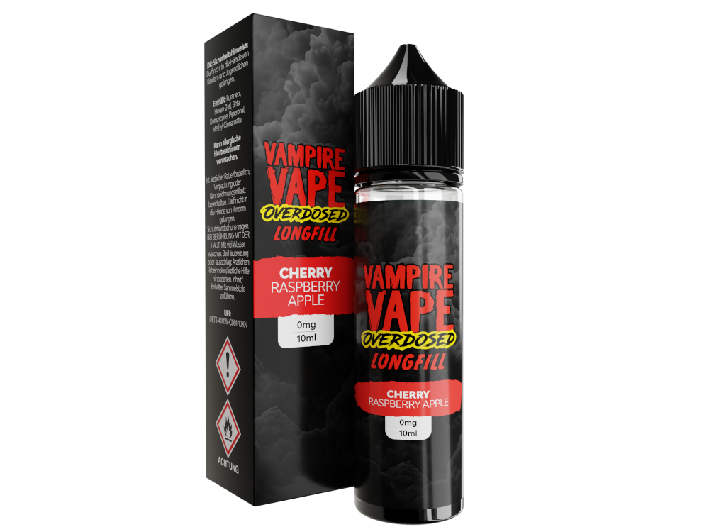 Vampire Vape - Overdosed - Aroma Cherry Raspberry Apple 10 ml 10er Packung