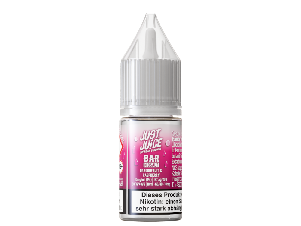 Just Juice - Bar - Dragonfruit & Raspberry - Nikotinsalz Liquid – Bild 2