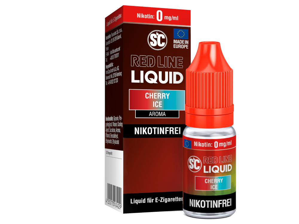 SC - Red Line - Cherry Ice - Nikotinsalz Liquid - 0 mg/ml