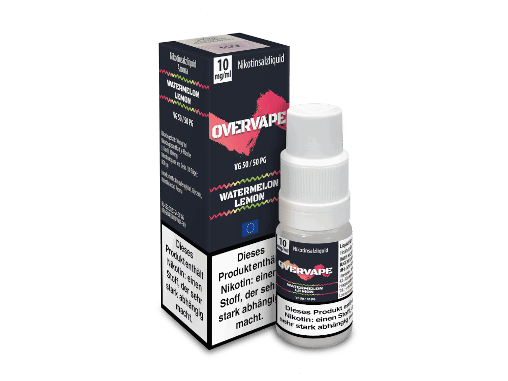 Overvape - Watermelon Lemon - Nikotinsalz Liquid 10 mg/ml