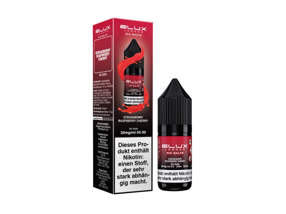 Elux - Nikotinsalz Liquid - Strawberry Raspberry Cherry
