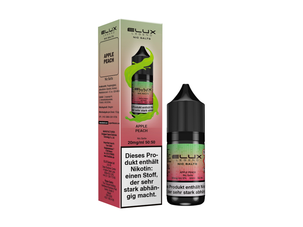 Elux - Nikotinsalz Liquid - Apple Peach
