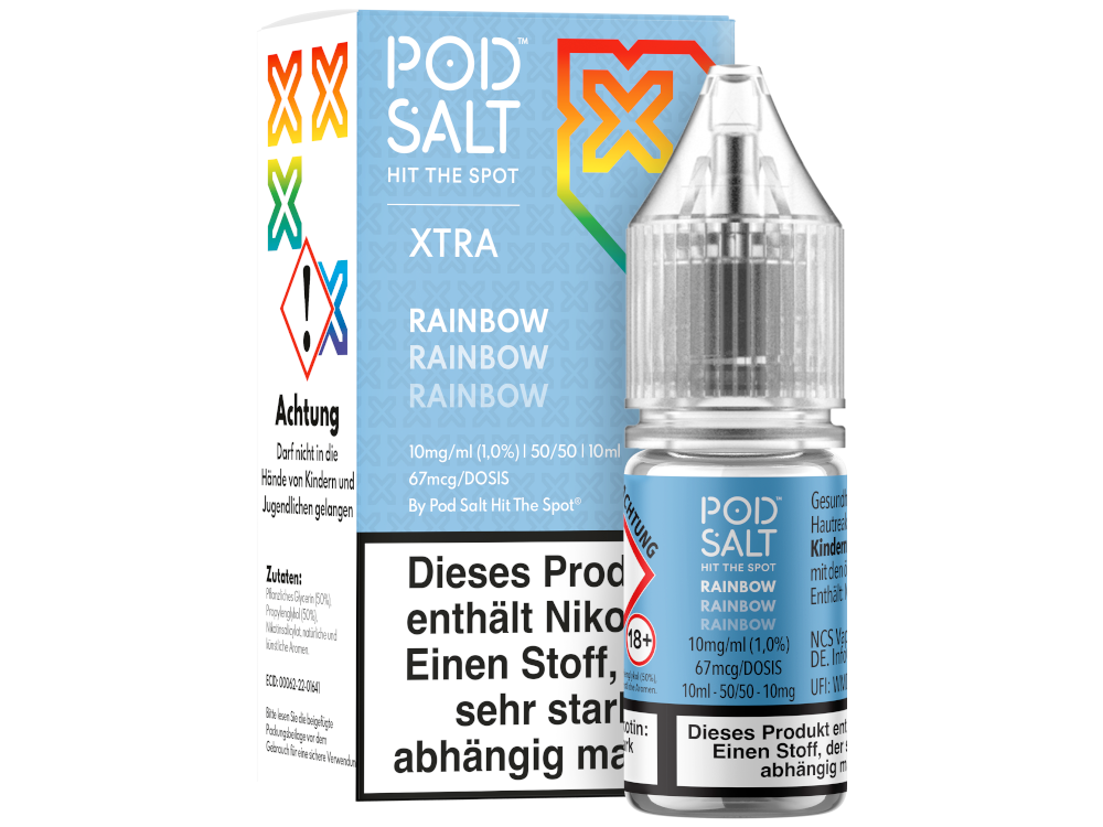 Pod Salt X - Nikotinsalz Liquid - Rainbow - 10 mg/ml