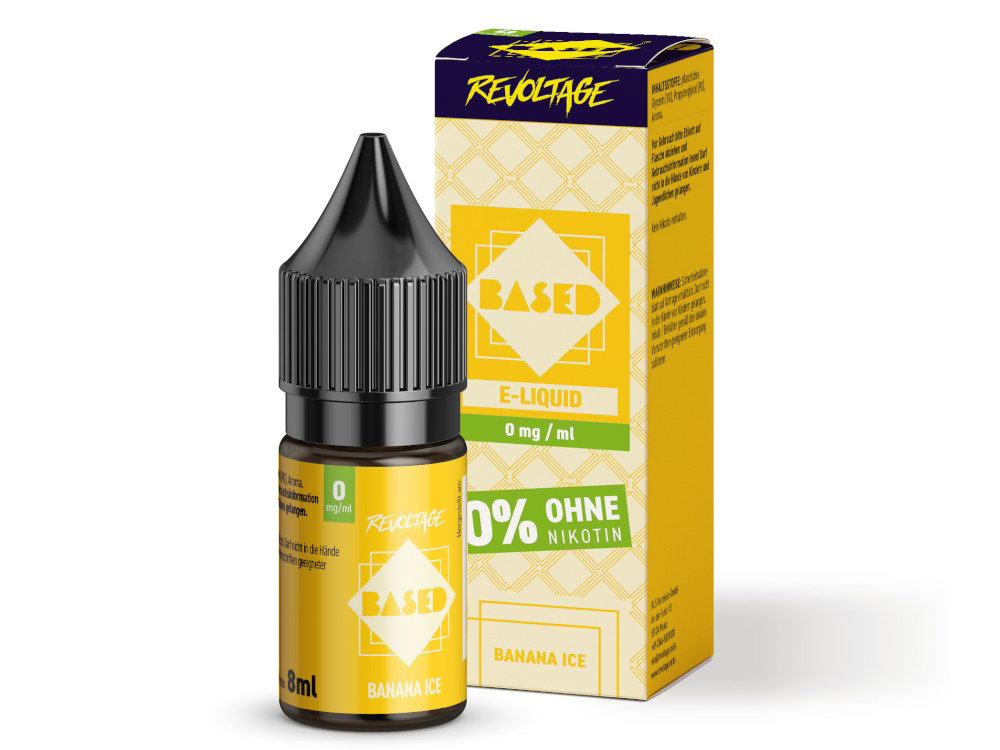 Revoltage - BASED - Hybrid Nikotinsalz Liquid - Banana Ice - 0 mg/ml