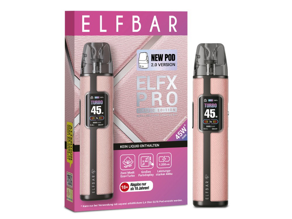 Elfbar ELFX Pro Classic Set Pink Elfbar ELFX Pro Classic Set Pink