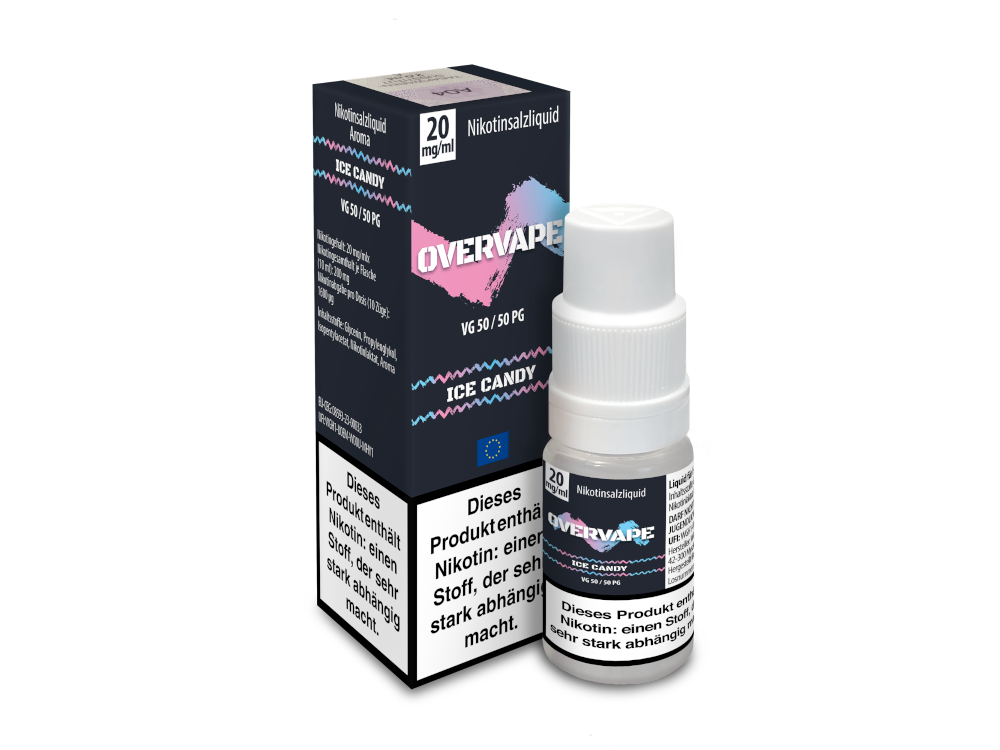Overvape - Nikotinsalz Liquid - Ice Candy - 20 mg/ml