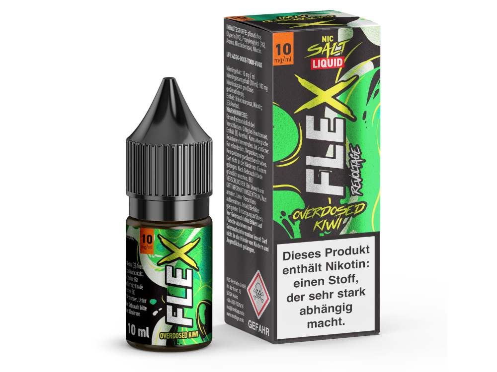 Revoltage - FLEX Nikotinsalz Liquid - Kiwi - 10 mg/ml
