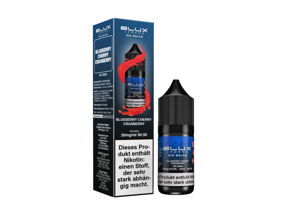 Elux - Nikotinsalz Liquid - Blueberry Cherry Cranberry