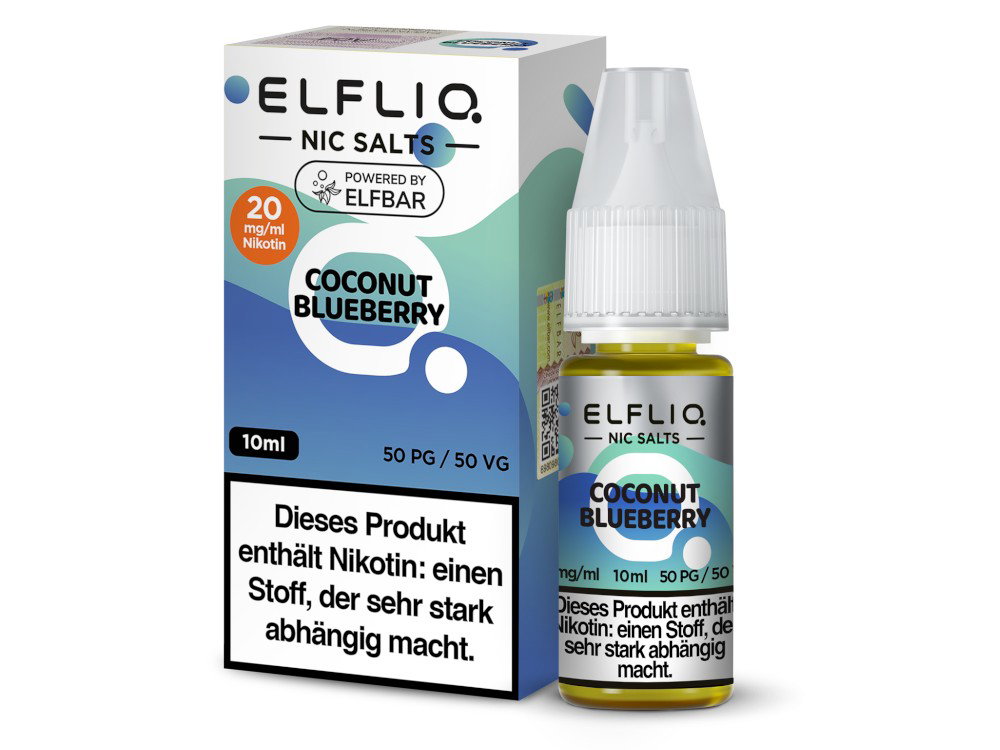 ELFLIQ - Coconut Blueberry - Nikotinsalz Liquid - 20 mg/ml