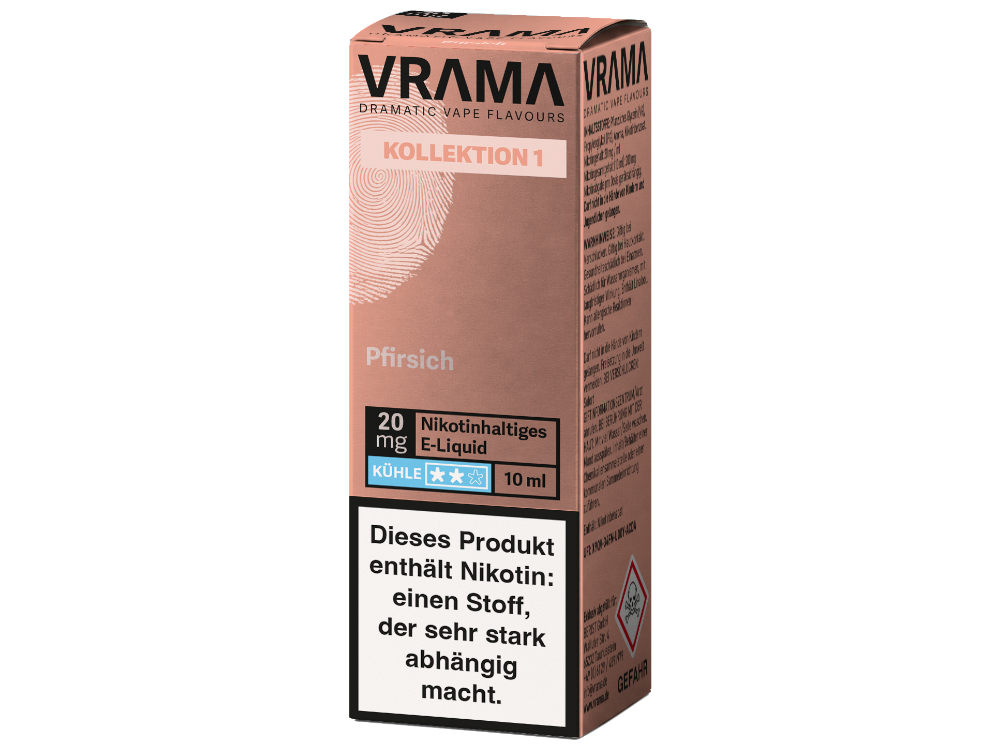VRAMA - Kollektion 1 - Nikotinsalz Liquid - Pfirsich