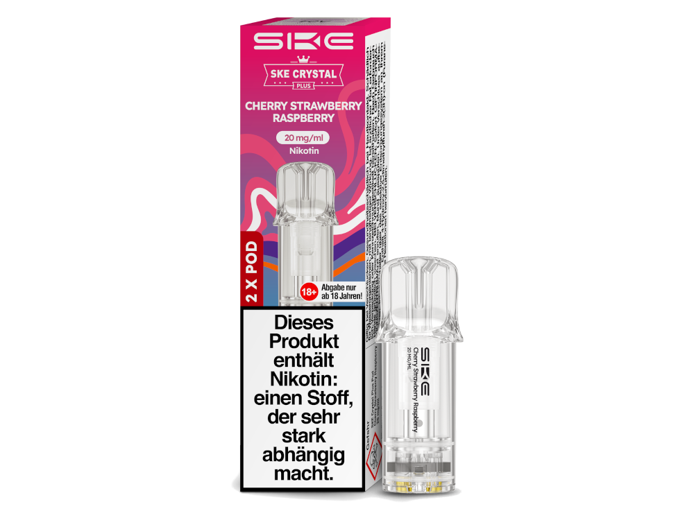 SKE - Crystal Plus Pod Blueberry Cherry Blackberry 20 mg/ml (2 Stück pro Packung)