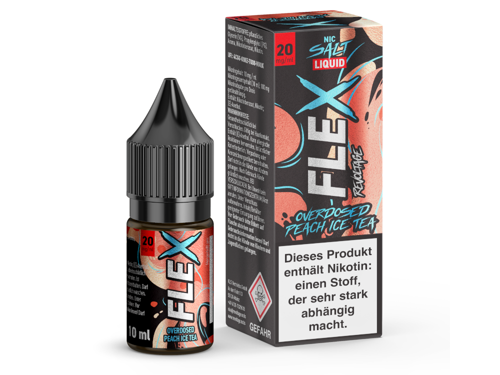 Revoltage - FLEX Nikotinsalz Liquid - Peach Ice Tea - 20 mg/ml