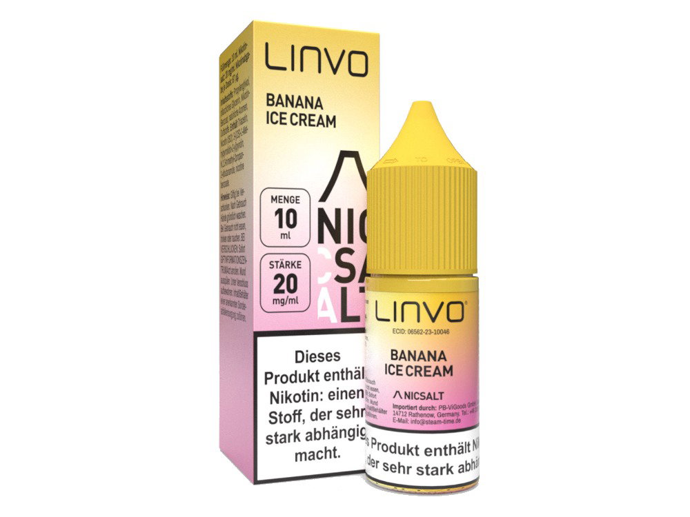 Linvo - Nikotinsalz Liquid - Banana Ice Cream - 20 mg/ml