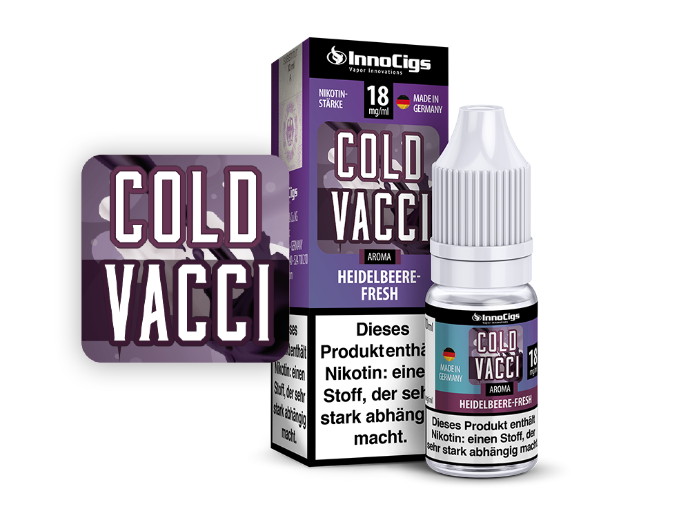 Cold Vacci Heidelbeere-Fresh Aroma - Liquid für E-Zigaretten - 3 mg/ml