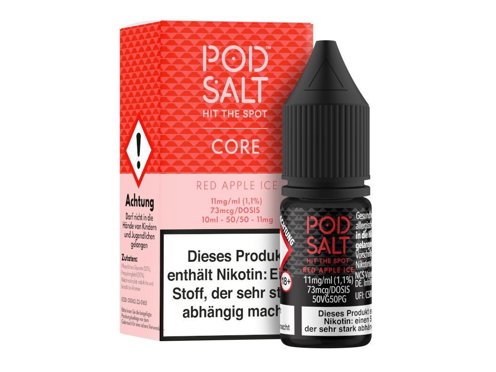 Pod Salt Core - Nikotinsalz Liquid - Red Apple Ice - 11 mg/ml