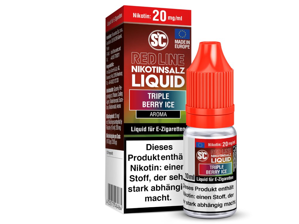 SC - Red Line - Triple Berry Ice - Nikotinsalz Liquid - 20 mg/ml