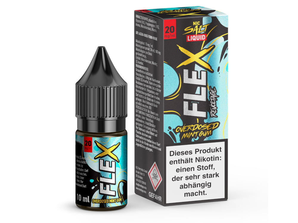 Revoltage - FLEX Nikotinsalz Liquid - Mint Gum - 20 mg/ml