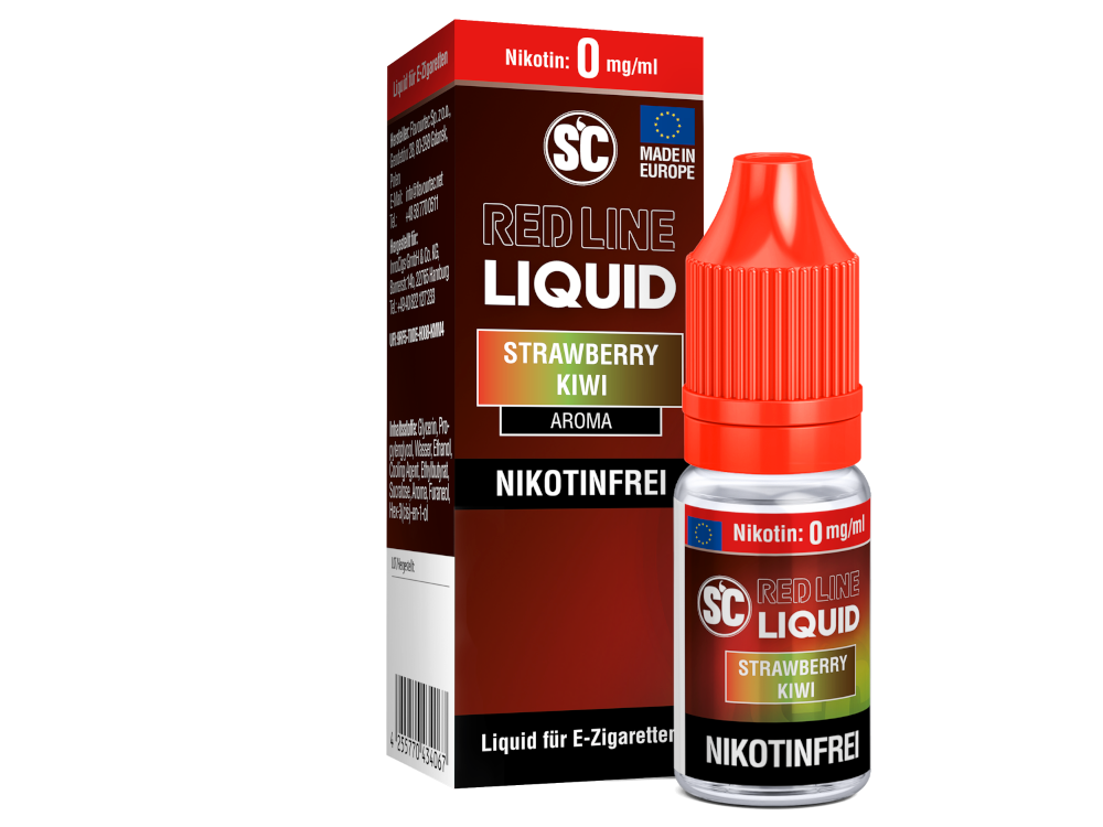 SC - Red Line - Strawberry Kiwi - Nikotinsalz Liquid - 0 mg/ml