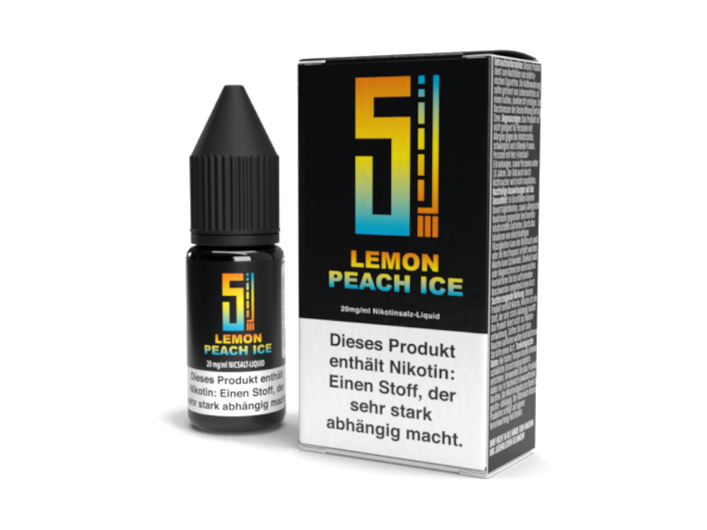 5EL - Lemon Peach Ice - Nikotinsalz Liquid - 20 mg/ml