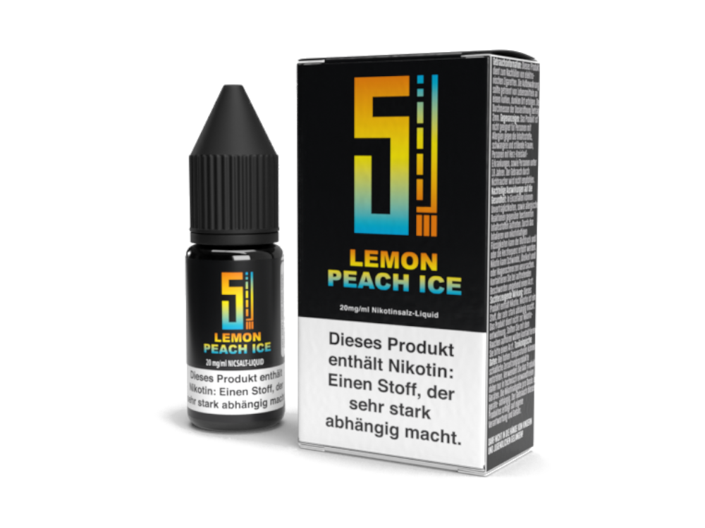 5EL - Lemon Peach Ice - Nikotinsalz Liquid - 20 mg/ml