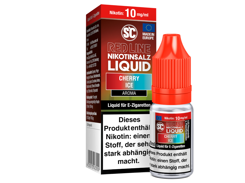 SC - Red Line - Cherry Ice - Nikotinsalz Liquid - 10 mg/ml