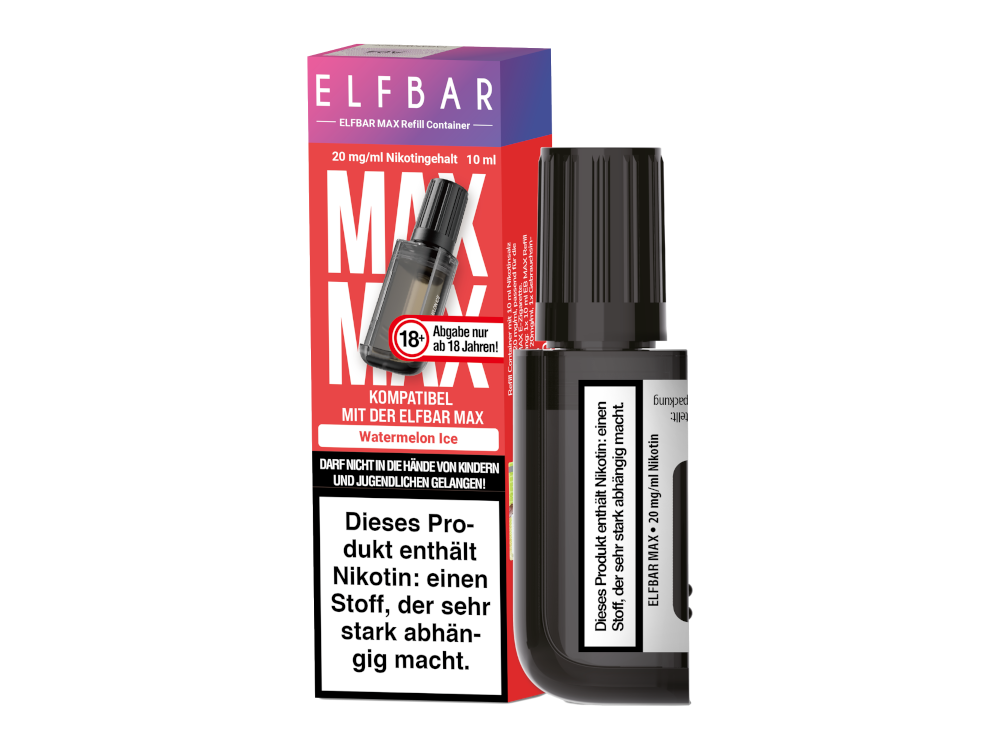 Elfbar - Max Refill Container - Prefilled - Watermelon Ice - 20 mg/ml