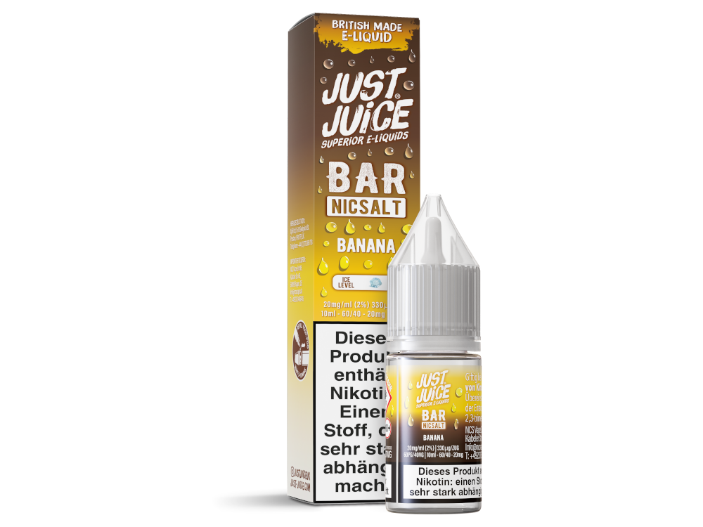 Just Juice - Bar - Nikotinsalz Liquid - Banana - 20 mg/ml