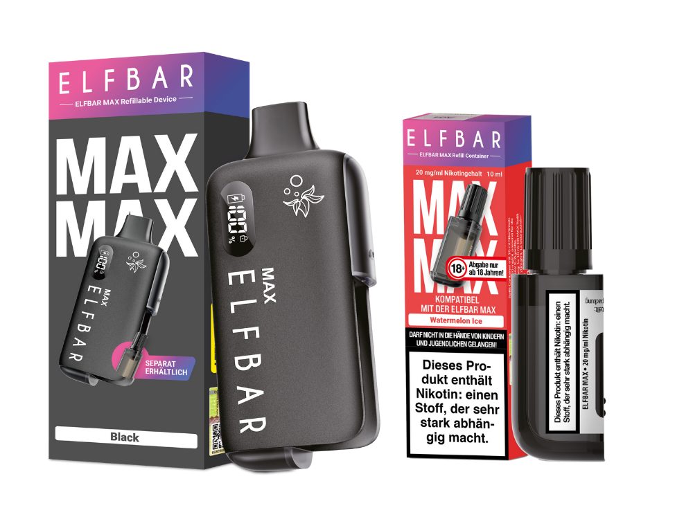 Elfbar Max Set inkl. Liquid Pod - black - Watermelon Ice