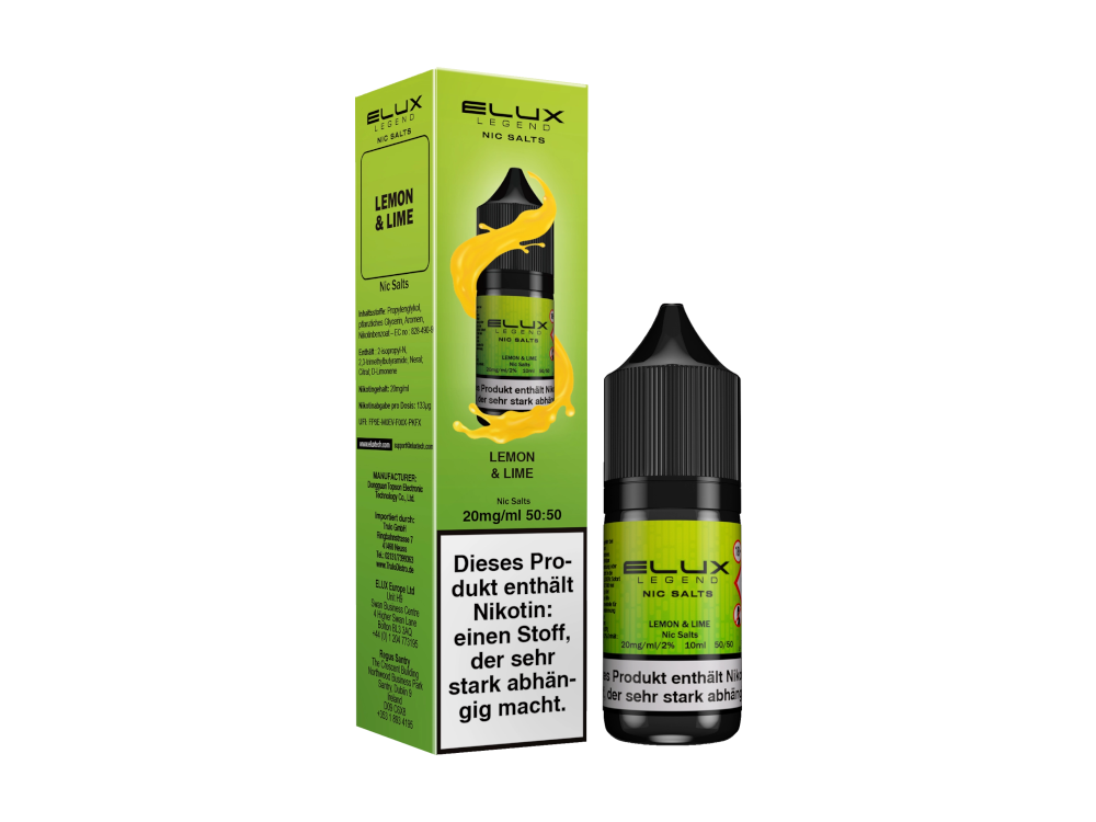 Elux - Nikotinsalz Liquid - Lemon & Lime