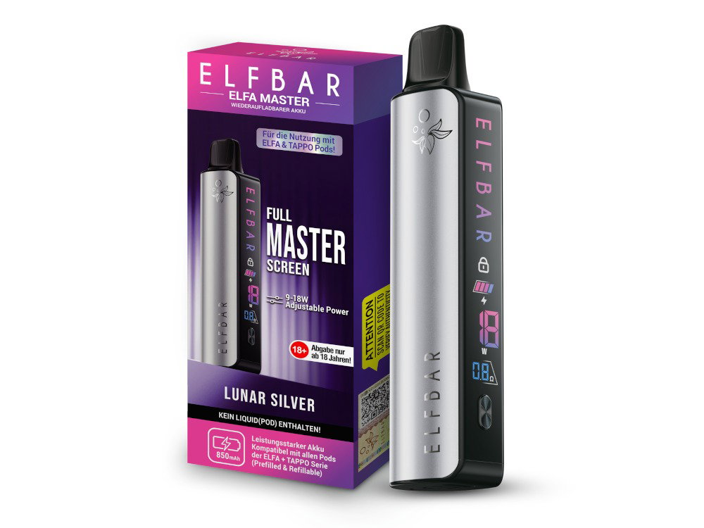 Elfbar Elfa Master 850 mAh Lunar Silver Elfbar Elfa Master 850 mAh Lunar Silver