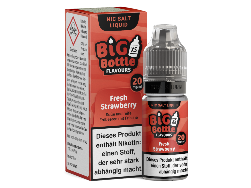 Big Bottle - Fresh Strawberry - Nikotinsalz Liquid - 20 mg/ml