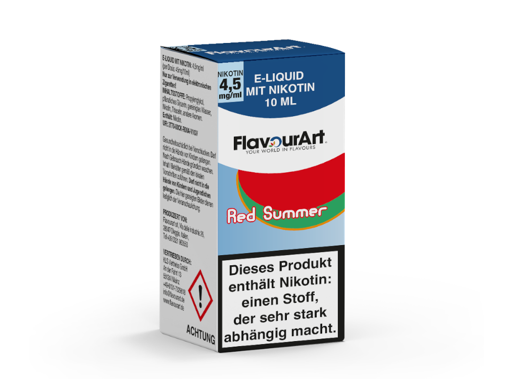 FlavourArt - E-Zigaretten Liquid - Red Summer - 4,5 mg/ml