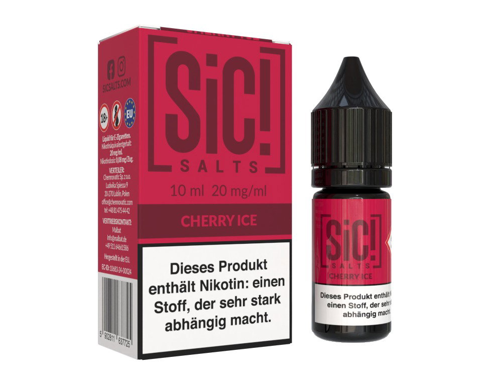 SiC! Salts - Nikotinsalz Liquid - Cherry Ice - 20 mg/ml