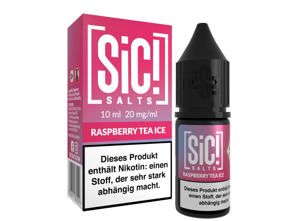 SiC! Salts - Nikotinsalz Liquid - Raspberry Tea Ice - 20 mg/ml