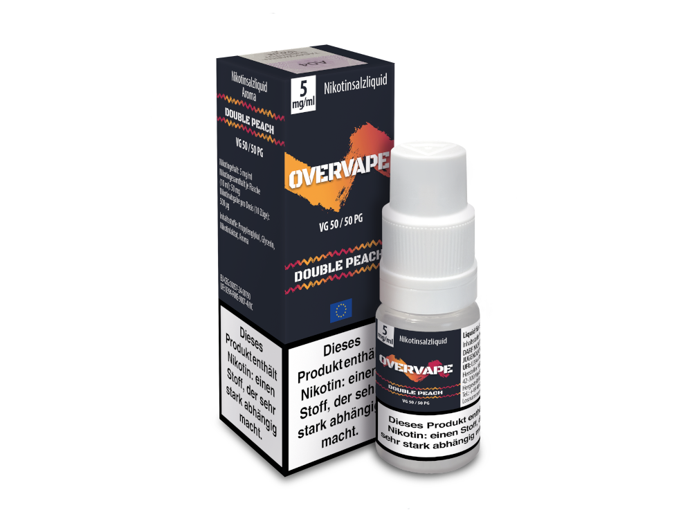 Overvape - Double Peach - Nikotinsalz Liquid 5 mg/ml
