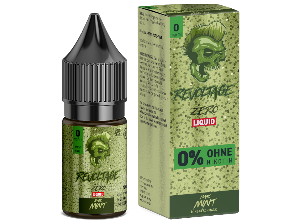Revoltage - Tobacco Gold - Hybrid Nikotinsalz Liquid - Magic Mint - 0 mg/ml