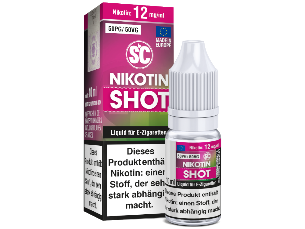 SC - 10ml Nikotin Shot - 50PG / 50VG - 12 mg/ml
