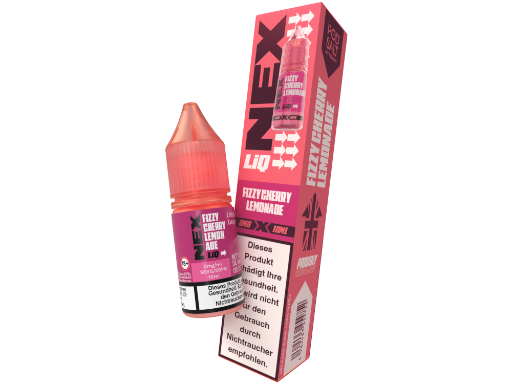 Pod Salt - NexLiq - Nikotinsalz Liquid - Fizzy Cherry Lemonade - 0 mg/ml