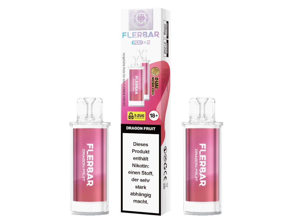 Flerbar - POD Dragon Fruit 20 mg/ml (2 Stück pro Packung) 10er Packung