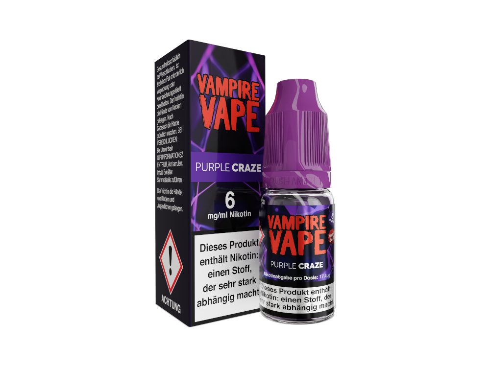 Vampire Vape - Purple Craze E-Zigaretten Liquid - 6 mg/ml