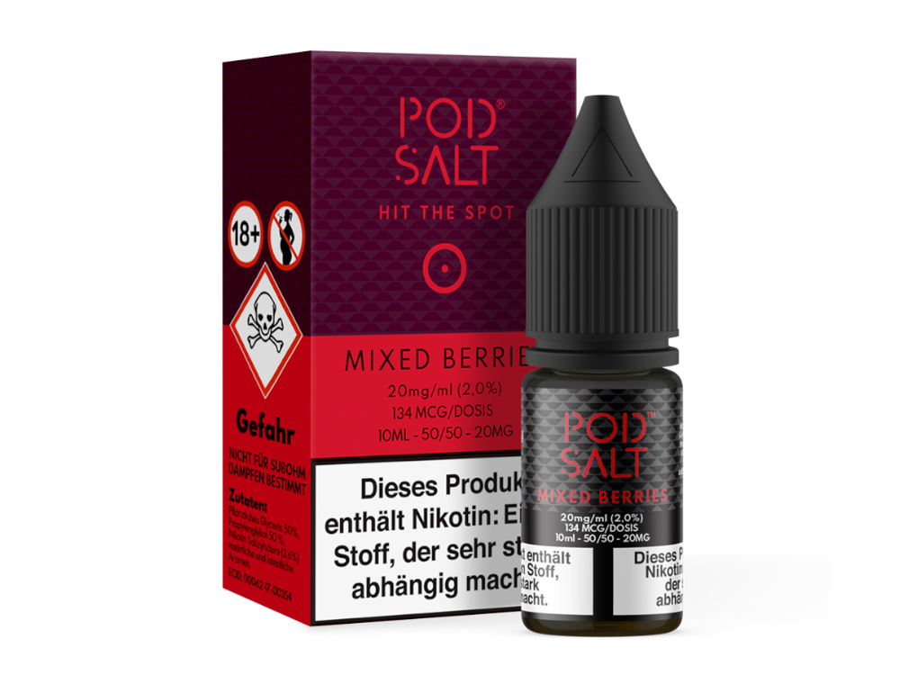 Pod Salt - Mixed Berries - Nikotinsalz Liquid - 20 mg/ml