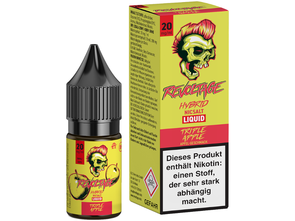 Revoltage - Hybrid Nikotinsalz Liquid - Tripple Apple - 20 mg/ml