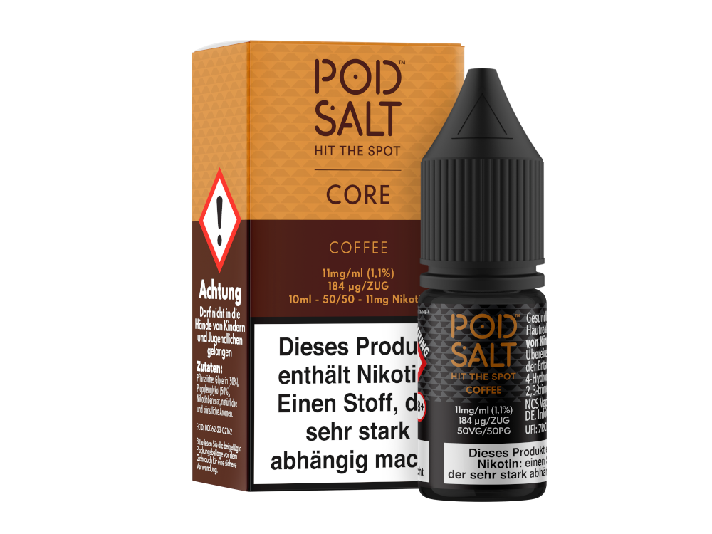 Pod Salt Core - Nikotinsalz Liquid - Coffee - 11 mg/ml