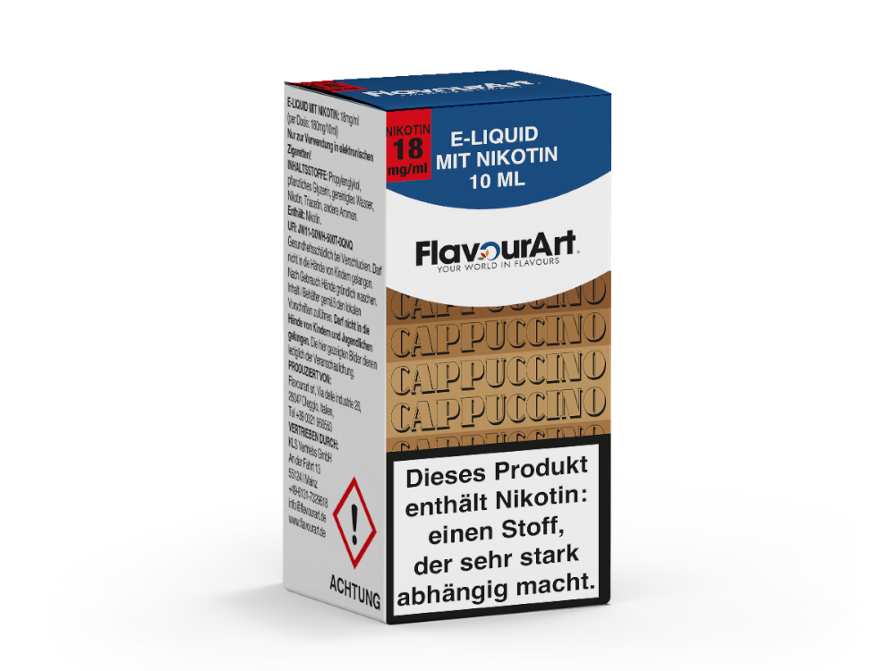 FlavourArt - E-Zigaretten Liquid - Cappuccino - 18 mg/ml