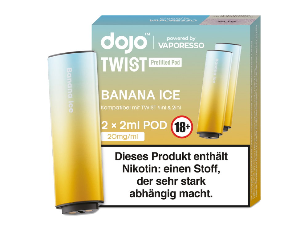 Vaporesso - Dojo - Twist Pod 20 mg/ml - Prefilled - Banana Ice