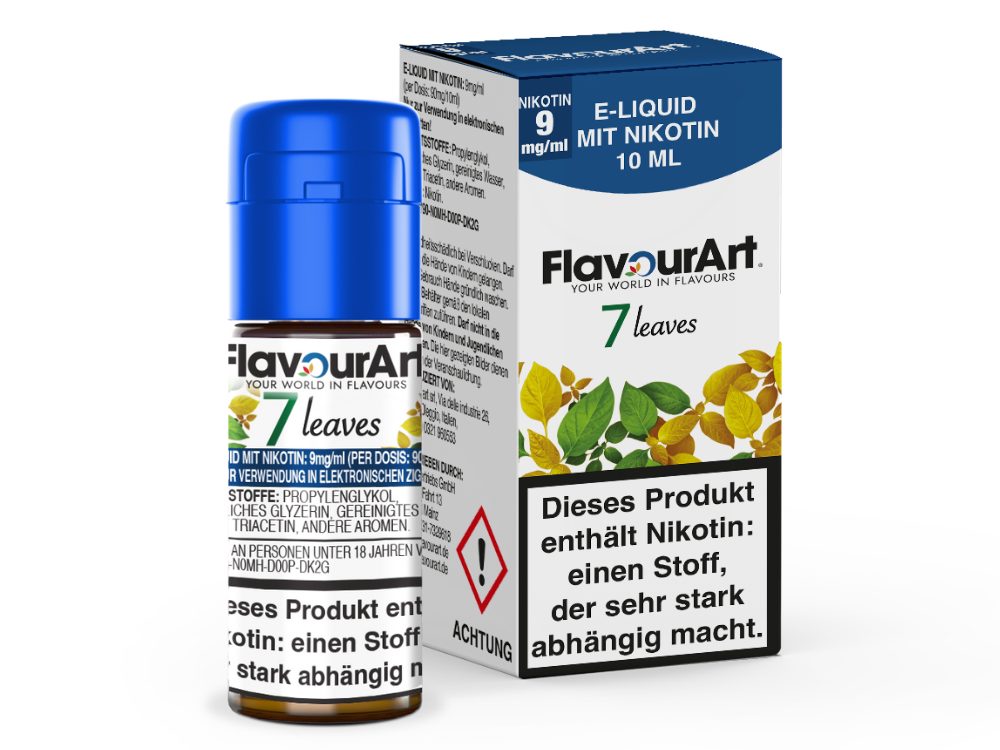 FlavourArt - E-Zigaretten Liquid - 7 Leaves - 9 mg/ml