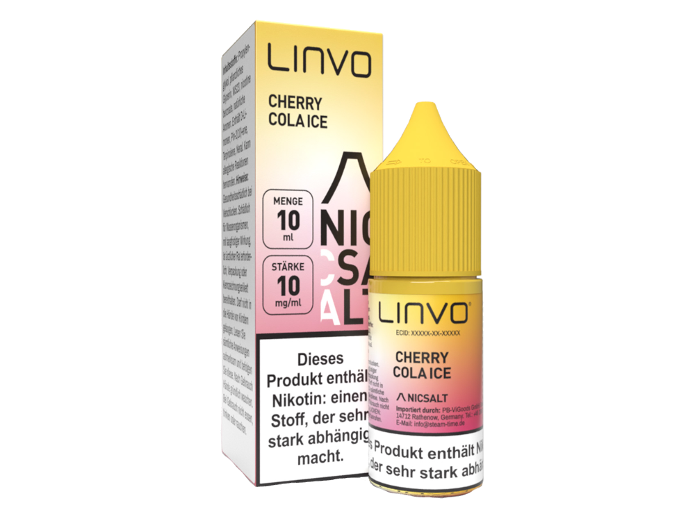 Linvo - Cherry Cola Ice - Nikotinsalz Liquid 10 mg/ml