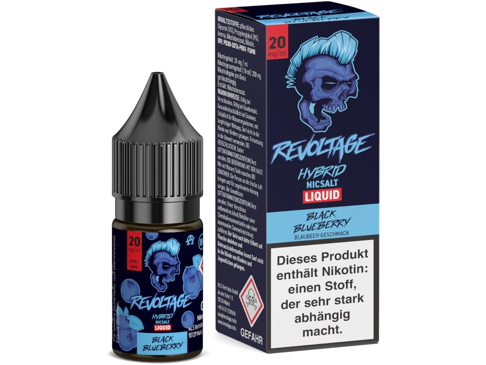 Revoltage - Hybrid Nikotinsalz Liquid - Black Blueberry - 20 mg/ml