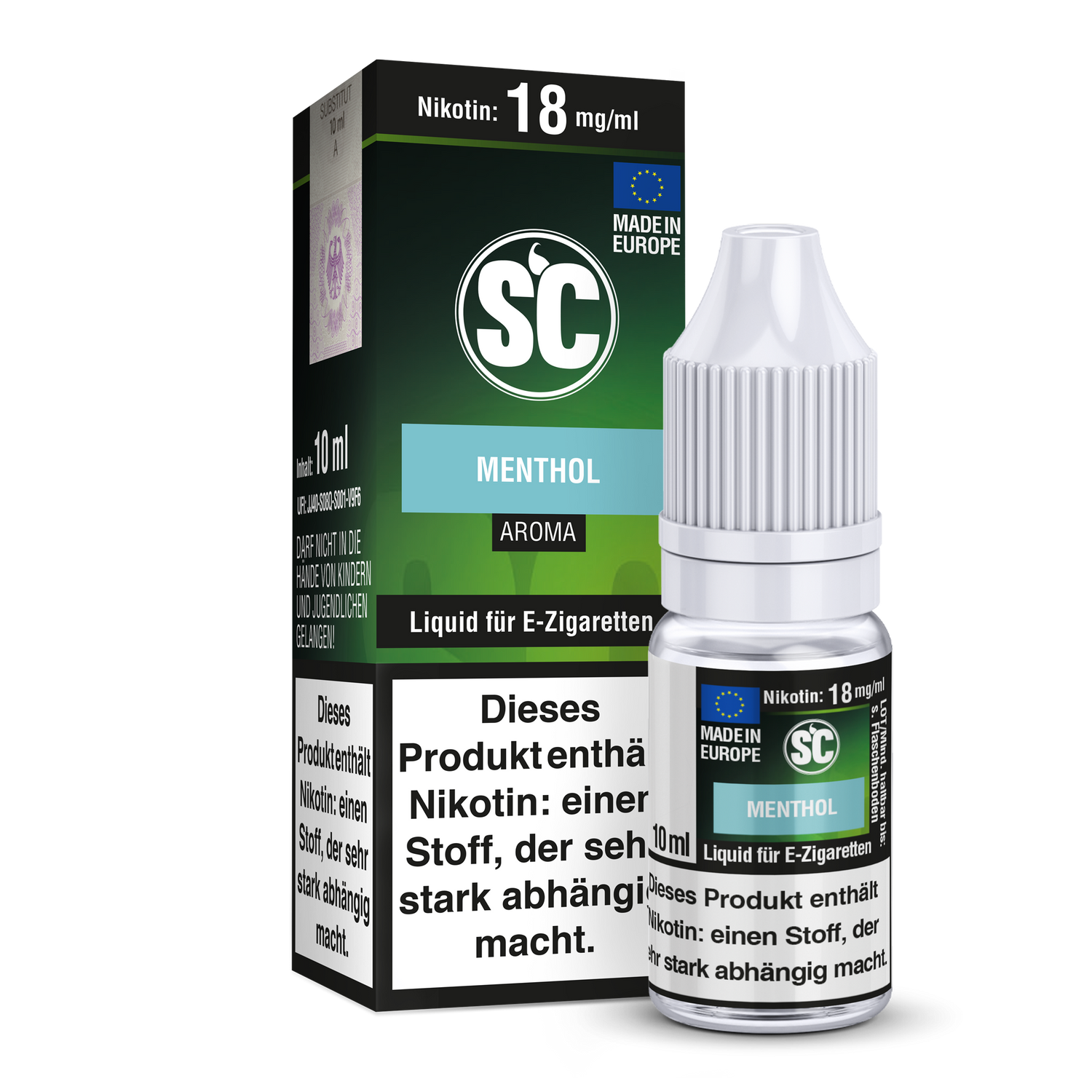 Menthol E-Zigaretten Liquid - 18 mg/ml