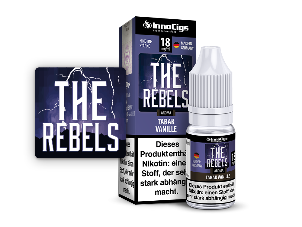 The Rebels Tabak Vanille Aroma - Liquid für E-Zigaretten - 6 mg/ml